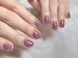 仙台/フラッシュネイル/パープル
