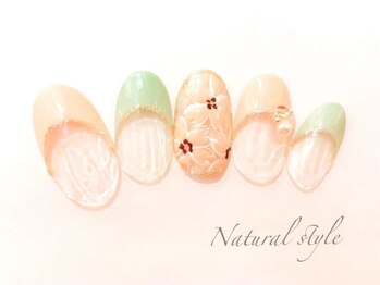 銀座ナチュラル スタイル (Natural Style)/マグネットネイル大人可愛い