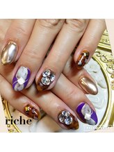 ネイル サロンアンドスクール リッシュ(Nail Salon&School riche)/大人気ミラーネイル