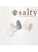 ネイルアンドアイラッシュサロン ソルティ 寺田町(salty)/ニュアンスネイル