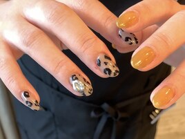 レオパ☆ちぐはぐネイル