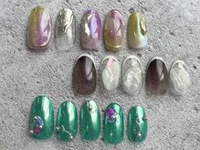 グロウ ネイル(GLOW×NAIL)/アート定額コース　2023年6月