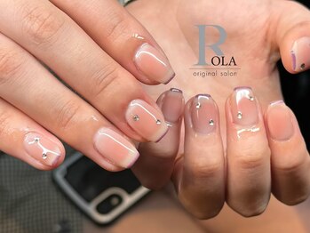 ワンホンネイル×チークネイル