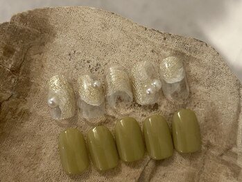 ラクネイル 浦和店(raku nail)/ゴールドニュアンス