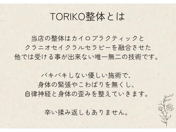 トリコ 鷲塚本店(TORIKO)/TORIKO整体とは