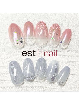 エストラッシュアンドネイル 銀座店(est lash&nail)の写真/【21時まで営業】仕事帰りも通える♪OLさんに人気のシンプルネイルも豊富!自爪に優しいパラジェル変更無料