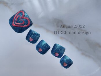 スリー(THREE)/Augusut.2022/nail design 