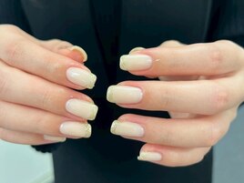 ラメフレンチネイル