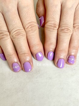 ル ソレイユ(Le soleil)/パープルネイル byあやか