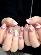 クムネイル(Qmu nail)/ピンクアート♪