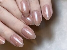 【パラジェル】艶々ミラーネイル