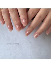 リアンスネイル ヴィヴィッド 岡山店(LianS nail ViViD)/ナチュラル、２本アート