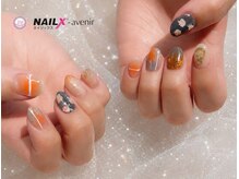 ネイリックス アヴェニール(NAILX avenir)/夕焼けフラワーデザイン