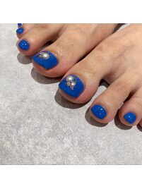 ワンカラーフットネイル