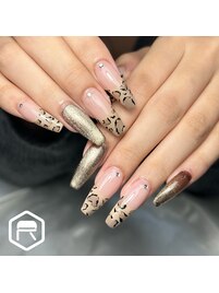 ハートヒョウ柄