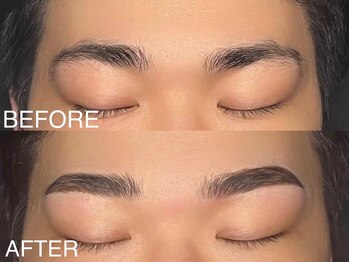 ブロウズラボ 北堀江店(BROWS LABO)/メンズ眉毛★before→After