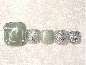 リノ ネイル(Rino nail)/8月の新作 うる花 708L4