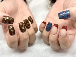 アシンメトリーハートネイル★