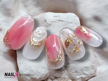 ネイリックス 栄ガスビル(NAILX)の写真/【大人可愛いデザイン勢揃い】好感度バツグン♪大人可愛いデザインでときめきを◎リピーター続出！