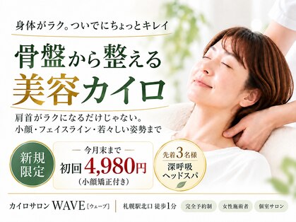 美容カイロ 骨盤矯正 整体 ウェルネス札幌 カイロサロンウェーブ(WAVE)の写真