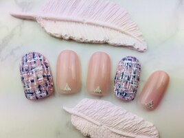 秋・冬・人気ツィードネイル