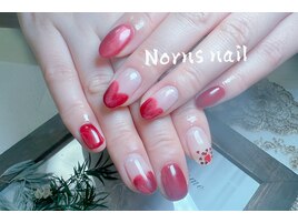 バレンタインネイル
