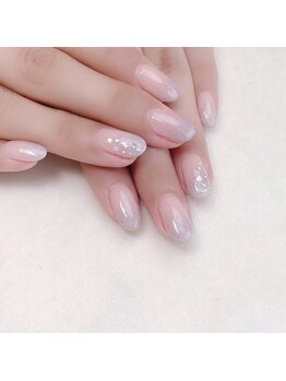 ピオニーネイル(peony nail)/シェル　ラメグラデーション