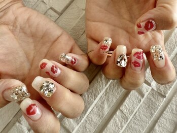 エヌ(N)/トレンド唇ネイル/リップネイル