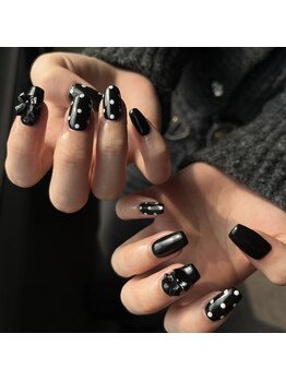 ホワイト ルシェ(WHITE×luce)/持ち込み/ドット/ネイル