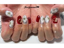 フロージュ ネイル(florjyu nail)/クリスマスローズnail