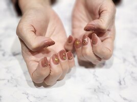 キラキラ冬ネイル