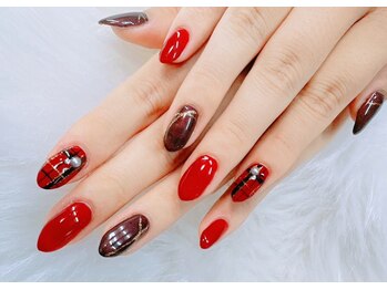 アップネイルの写真/≪コスパ◎の大満足サロン≫定額コース¥3900~ご用意!各コースサンプル50種以上◆新色も続々入荷中★