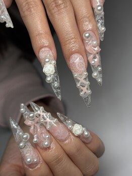エクアネイルズ(Akuwa nails)の写真/≪アクリルスカルプ専門≫提案力&技術力に定評◎美フォルム×モチの良さ×デザイン性にこだわる高技術☆