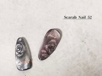 スカラべネイル52 春日部(Scarab Nail 52)/～new～point*薔薇アート各¥1000