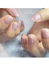 リッシュ ドゥ(RICHE deux)/春のさくらピンクネイル