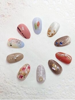 チュア(CHUA)の写真/秋を感じるデザインが登場！季節ごとに変わるキャンペーンネイルやイベントネイルで楽しみましょう♪