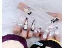 痛ネイル 推しネイル イニシャル
