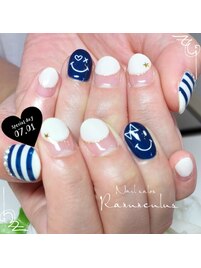 ☆SUMMER☆ニコちゃんNail