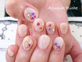 【押し花ネイル】