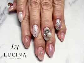 H-845キラキラビジューネイル