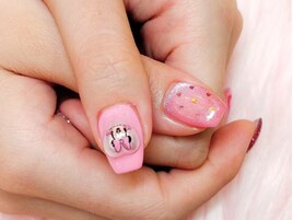 親指アート/ピンク/ミニーちゃん