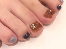 ネイルズ ララ(nails Lala)/べっ甲フットネイル。