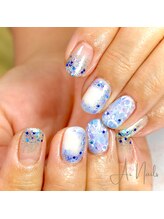アイネイルズ(Ai nails)/紫陽花ネイル