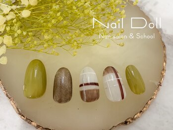 ネイルドール(Nail Doll)/ピスタチオチェック