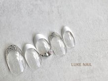 ルークネイル 恵比寿店(LUKE NAIL)/キラキラフレンチ　春夏秋冬