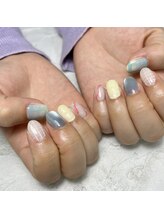 サニーヒルズ ウィズ マキア 藤沢(Sunny hills with MAQUIA)/夏色チェックネイル