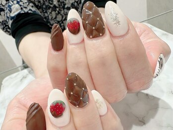 マーノ 稲毛海岸店/バレンタインネイル