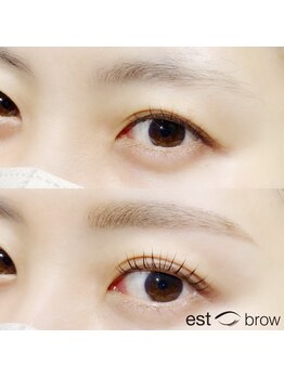 エストブロウ 麻布十番店(est brow)/まつげパーマ パリジェンヌ 眉毛