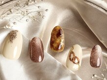 ザ ネイル パーラー 博多駅(The Nail Parlor)/オータムべっ甲ネイル