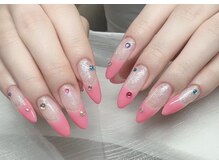 アモールビューティー 新宿店(Amor Beauty)/長さだしフレンチアートネイル